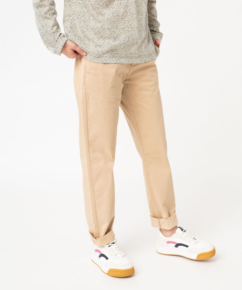 Pantalon chino coupe regular femme